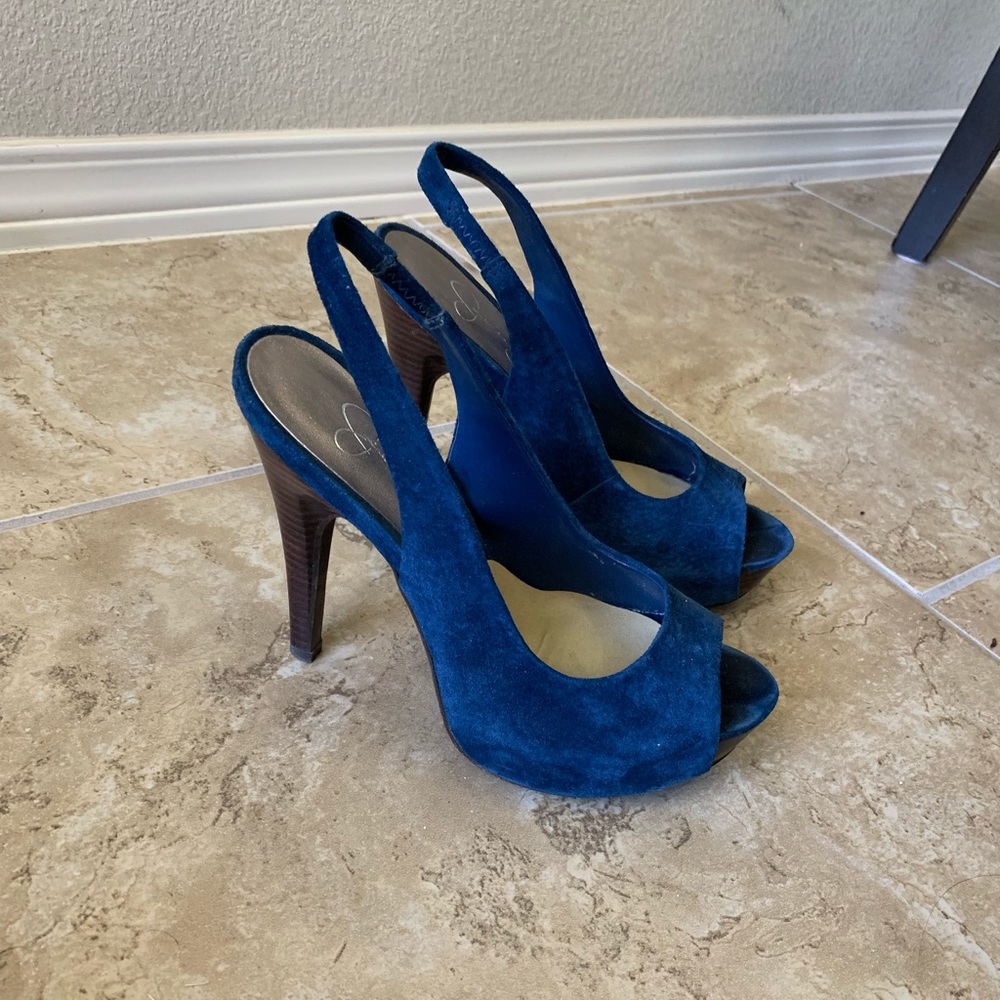 Jessica Simpson Suede Slingback Pumps